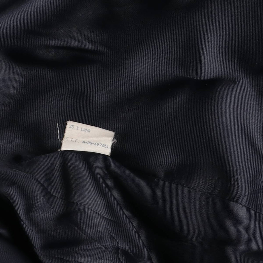 Yves Saint Laurent Diffusion Hommes Cashmere Coat, Chesterfield Coat, Men's XL Cashmere navy blue type Vintage Second Hand