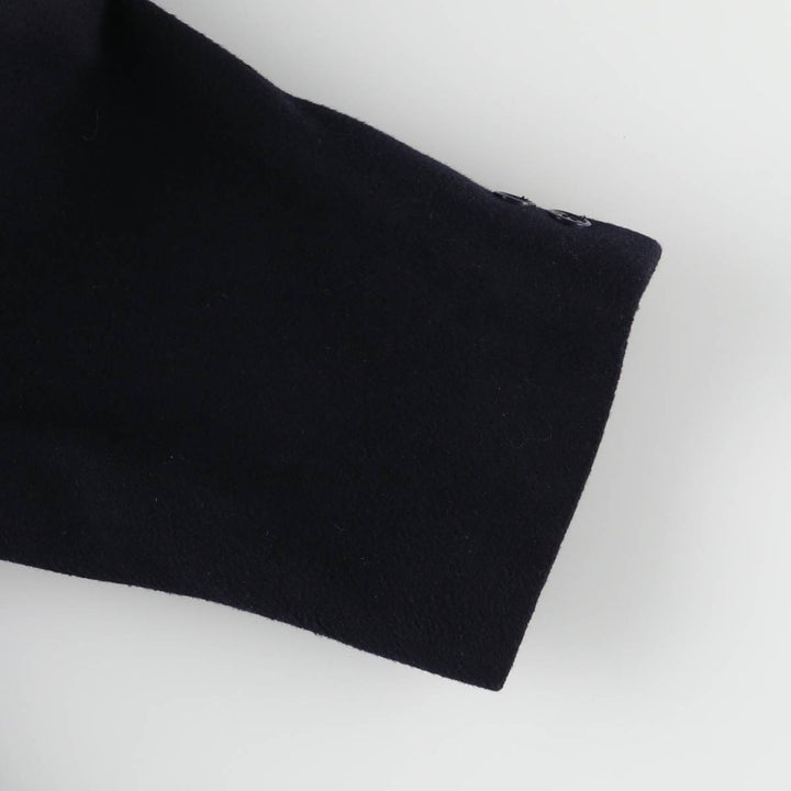 Yves Saint Laurent Diffusion Hommes Cashmere Coat, Chesterfield Coat, Men's XL Cashmere navy blue type Vintage Second Hand