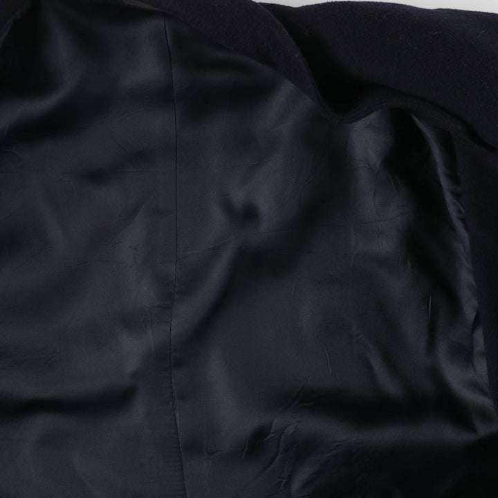 Yves Saint Laurent Diffusion Hommes Cashmere Coat, Chesterfield Coat, Men's XL Cashmere navy blue type Vintage Second Hand