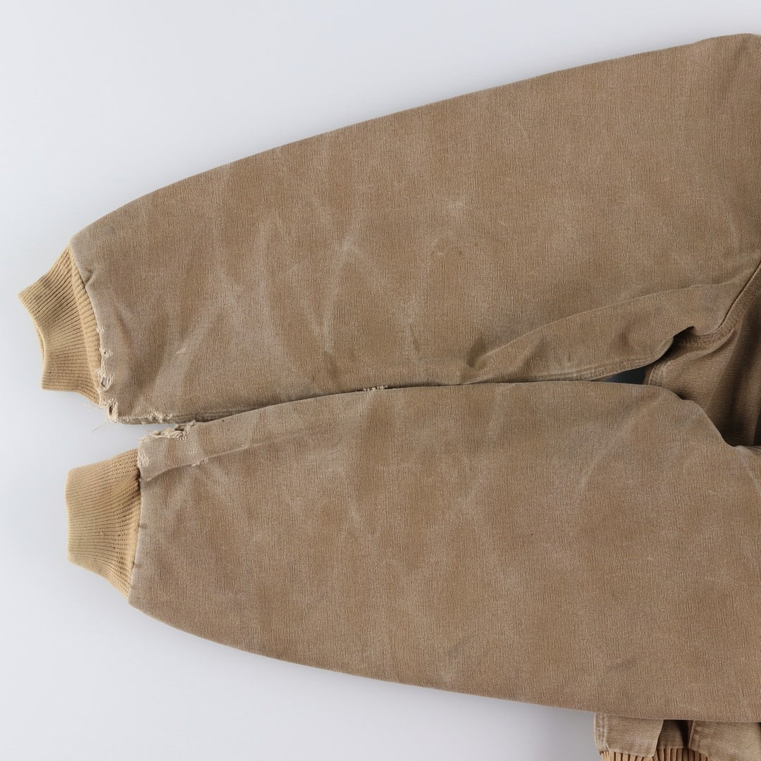 Carhartt Active Jacket, Padded Duck Full-Zip Hoodie, Men's Size L cotton Beige type Vintage Second Hand