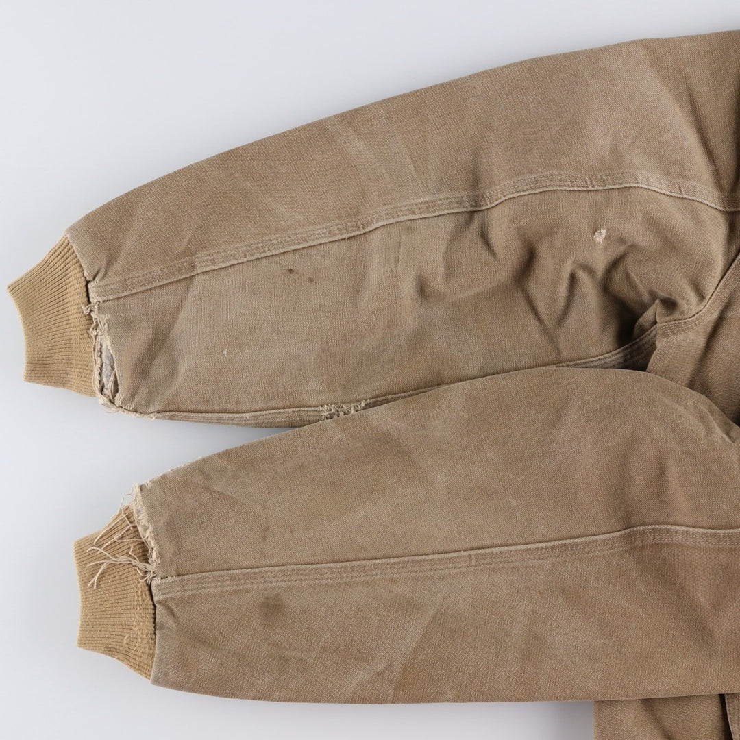 Carhartt Active Jacket, Padded Duck Full-Zip Hoodie, Men's Size L cotton Beige type Vintage Second Hand