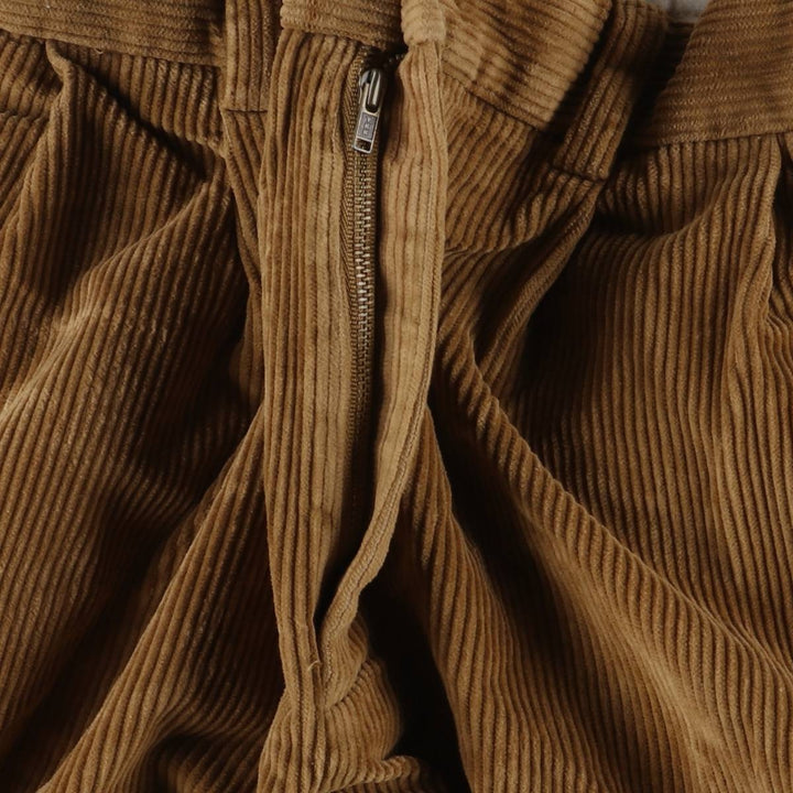 Brooks Brothers ELLIOT Two-Puck Wide-Rib Corduroy Pants, Men's, Size W35 cotton brown type Vintage Second Hand