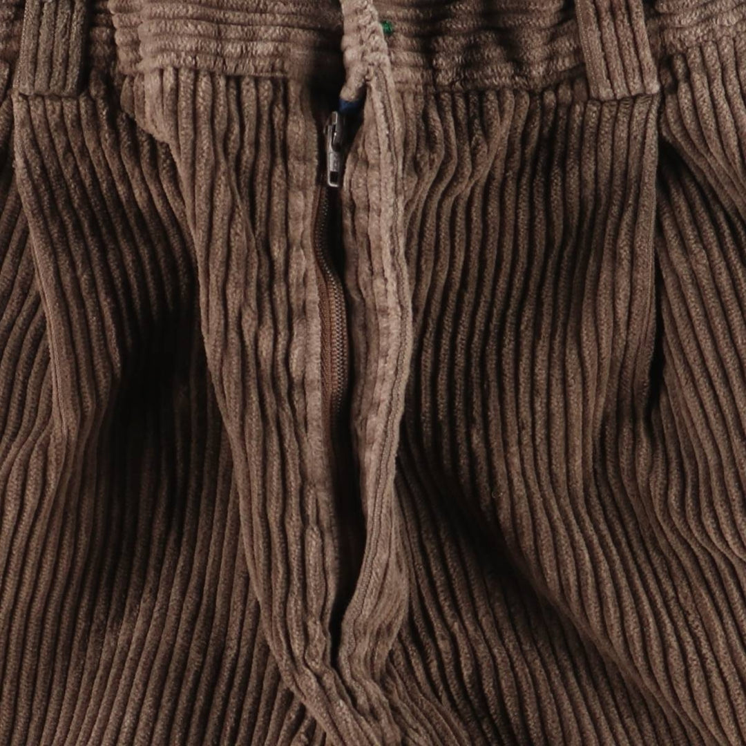 Tommy Hilfiger Men's Two-Pleated Wide-Rib Corduroy Pants, Size W34 unclear brown type Vintage Second Hand