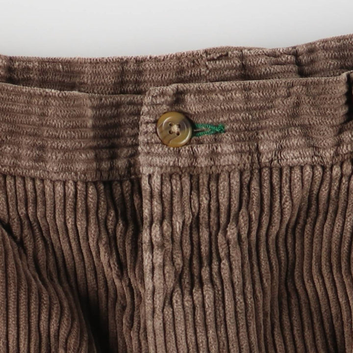Tommy Hilfiger Men's Two-Pleated Wide-Rib Corduroy Pants, Size W34 unclear brown type Vintage Second Hand