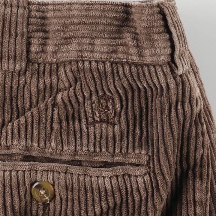 Tommy Hilfiger Men's Two-Pleated Wide-Rib Corduroy Pants, Size W34 unclear brown type Vintage Second Hand