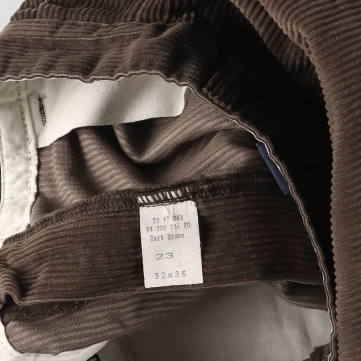 Ralph Lauren POLO GOLF Two-pleat Corduroy Pants, Men's, Size W32 cotton brown type Vintage Second Hand