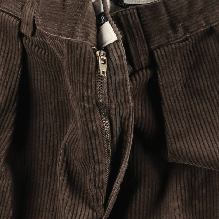 Ralph Lauren POLO GOLF Two-pleat Corduroy Pants, Men's, Size W32 cotton brown type Vintage Second Hand