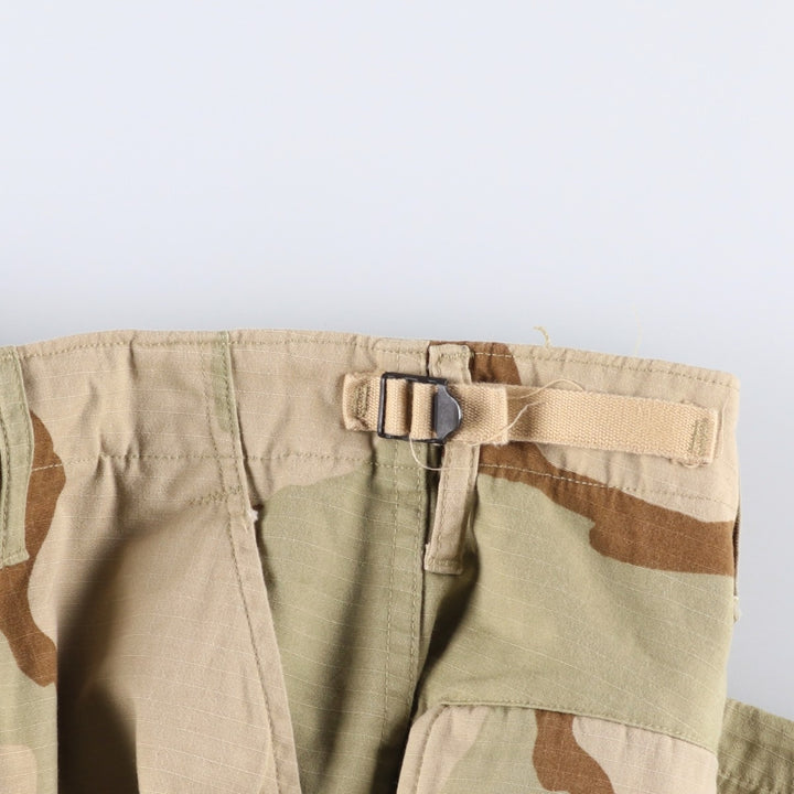 90'S Civilian PROPPER 3C Desert Camo Ripstop Double Knee Military Cargo Combat Pants, Men's Size L Nylon Beige type Vintage Second Hand