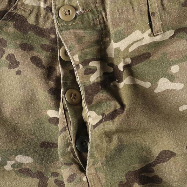 Camouflage Multicam Camo Ripstop Military Cargo Pants, Large-Regular, Men's Size L cotton Khaki type sage green Vintage Second Hand