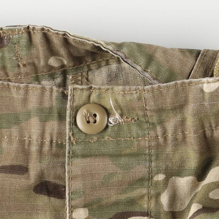 Camouflage Multicam Camo Ripstop Military Cargo Pants, Large-Regular, Men's Size L cotton Khaki type sage green Vintage Second Hand