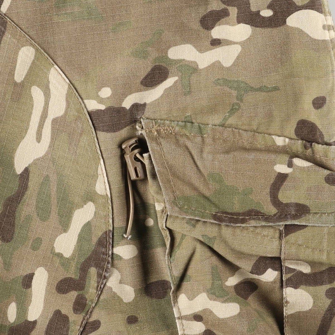 Camouflage Multicam Camo Ripstop Military Cargo Pants, Large-Regular, Men's Size L cotton Khaki type sage green Vintage Second Hand