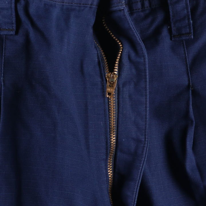 Authentic US Military Coast Guard Ripstop Military Cargo Pants, Combat Pants, Made in USA, Large, Long, Men's, Size W37 unclear navy blue type Vintage Second Hand