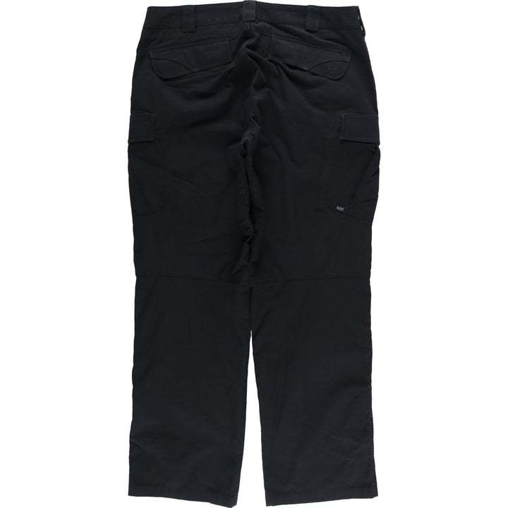 5.11 Tactical Series Double Knee Ripstop Military Cargo Pants, Regular, Men's, Size W34 (civilian product) polyester black type Vintage Second Hand