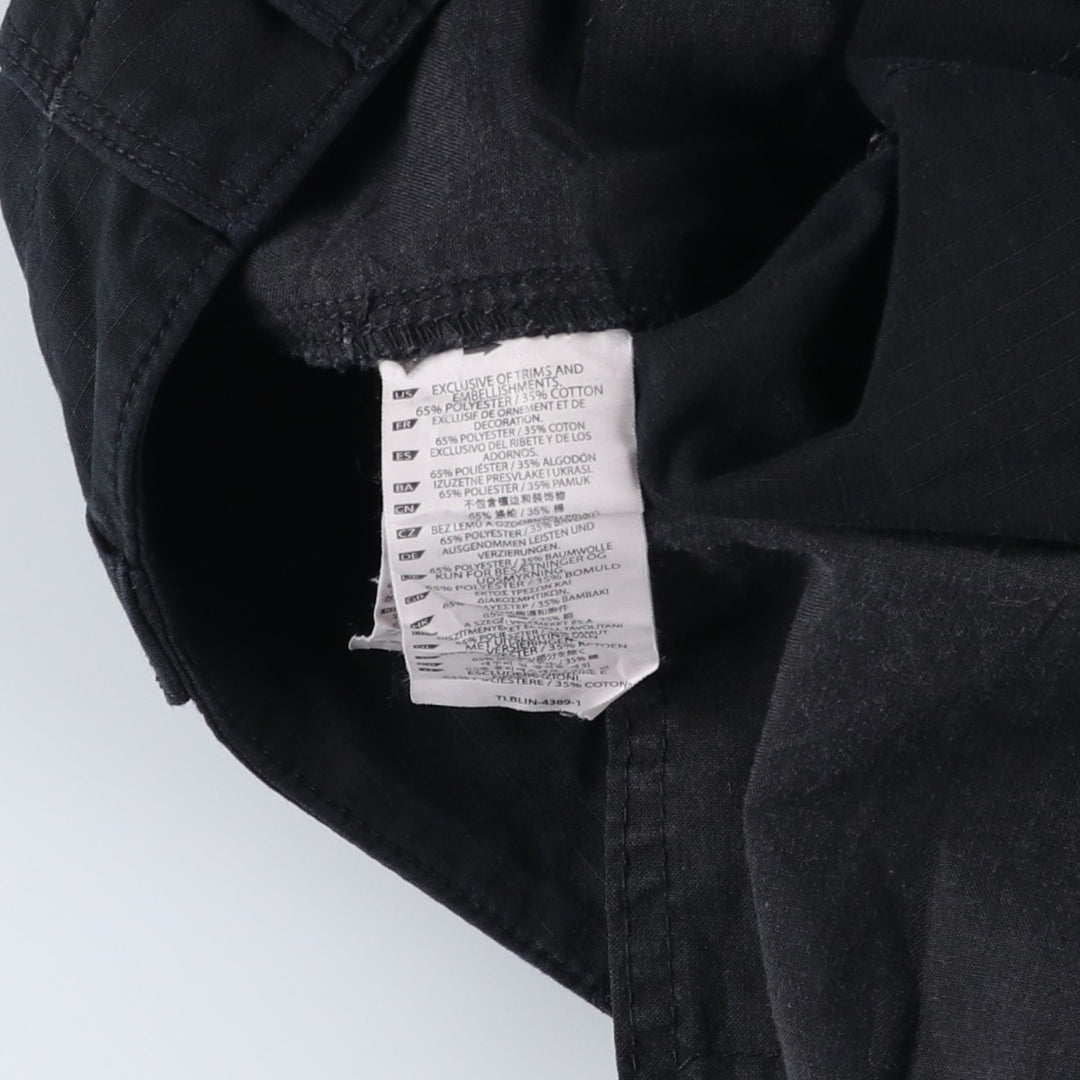 5.11 Tactical Series Double Knee Ripstop Military Cargo Pants, Regular, Men's, Size W34 (civilian product) polyester black type Vintage Second Hand