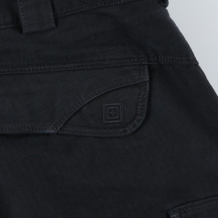 5.11 Tactical Series Double Knee Ripstop Military Cargo Pants, Regular, Men's, Size W34 (civilian product) polyester black type Vintage Second Hand