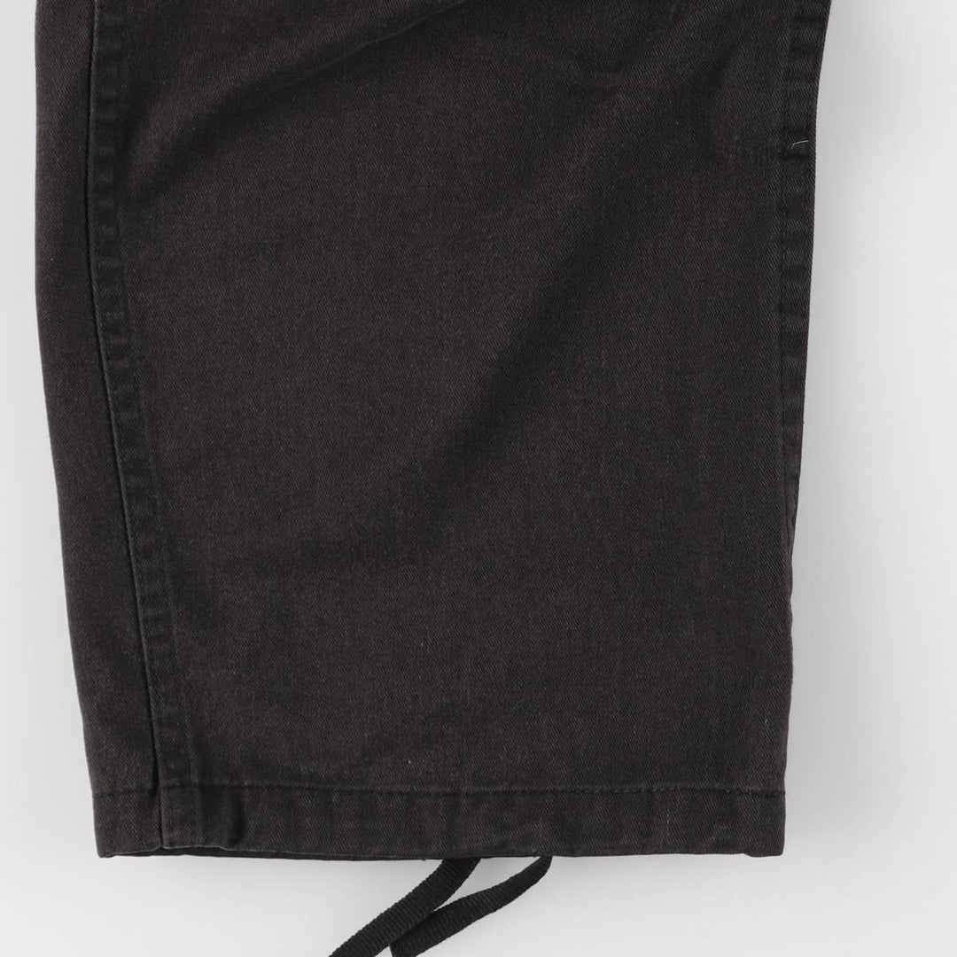 Civilian Military Cargo Pants, Medium-Short Length, Men's, Size 33 (approx.) cotton black type Vintage Second Hand