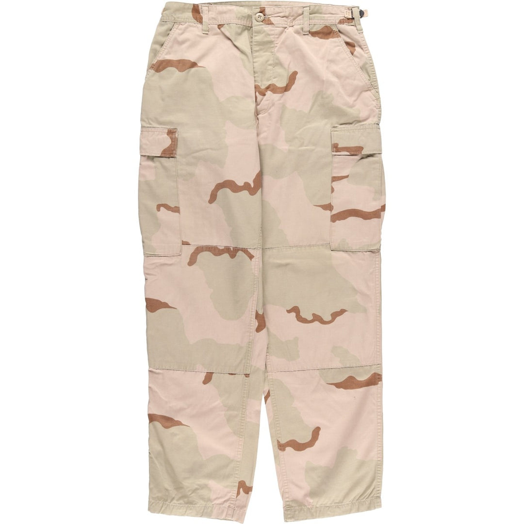 Authentic 2000'S US military camouflage Pattern 3C Desert Camo military cargo and combat pants, Made in USA, Medium-Regular, Men's size W32. cotton Khaki type Vintage Second Hand