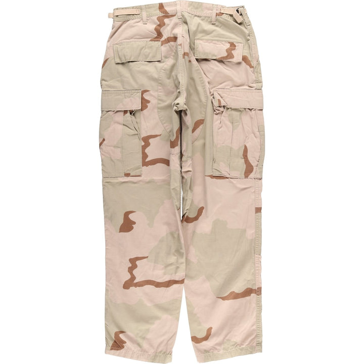 Authentic 2000'S US military camouflage Pattern 3C Desert Camo military cargo and combat pants, Made in USA, Medium-Regular, Men's size W32. cotton Khaki type Vintage Second Hand