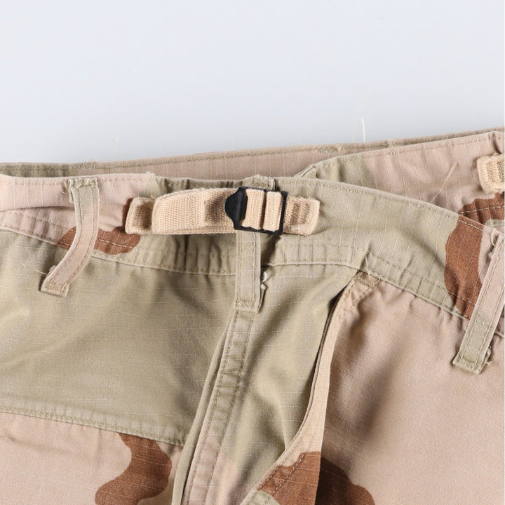 Authentic 2000'S US military camouflage Pattern 3C Desert Camo military cargo and combat pants, Made in USA, Medium-Regular, Men's size W32. cotton Khaki type Vintage Second Hand