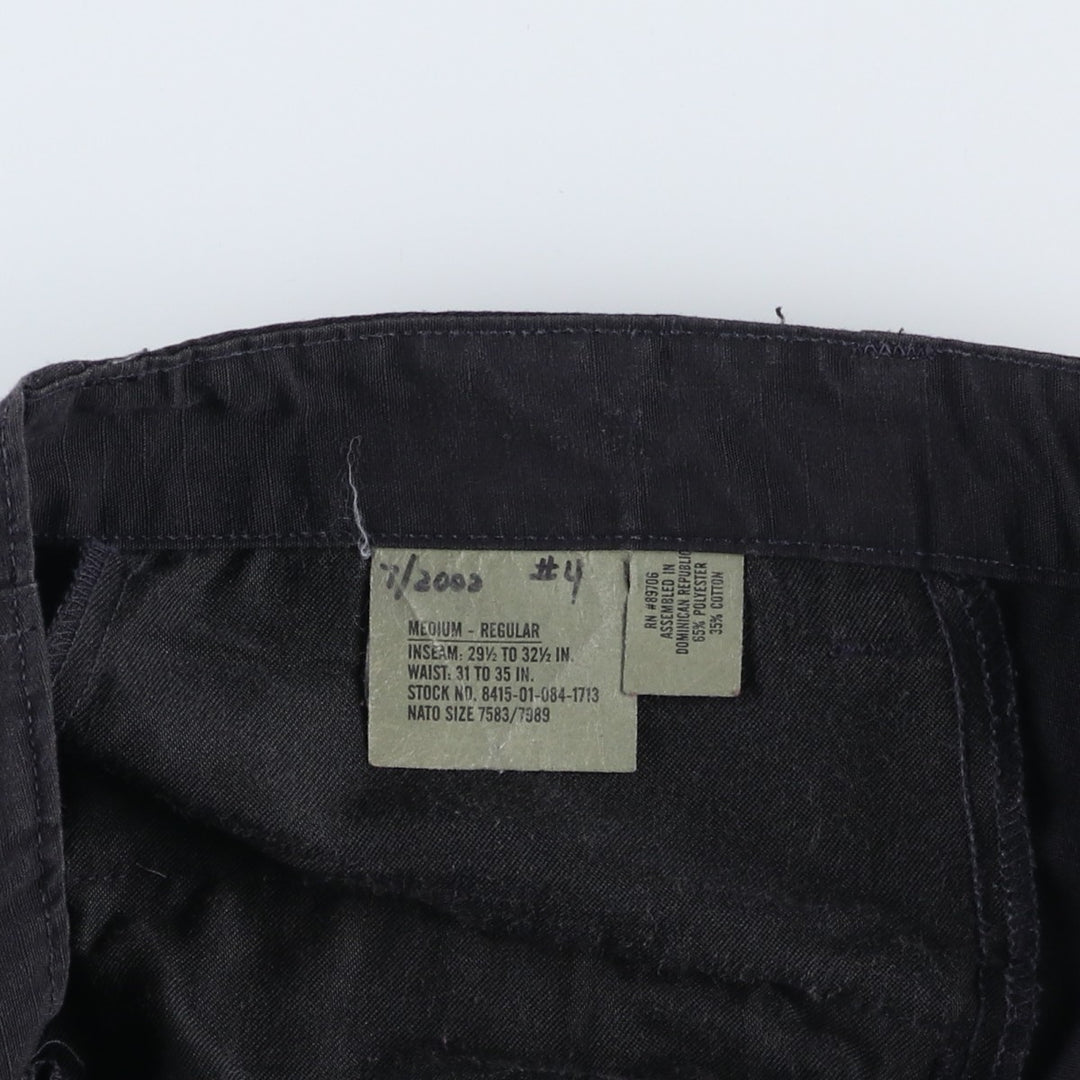 90'S vintage PROPPER military cargo pants, MEDIUM-REGULAR, men's size 34 (civilian item) polyester black type Vintage Second Hand