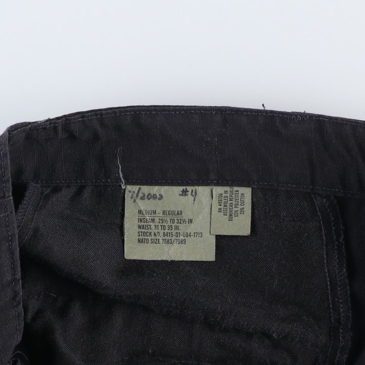 90'S vintage PROPPER military cargo pants, MEDIUM-REGULAR, men's size 34 (civilian item) polyester black type Vintage Second Hand