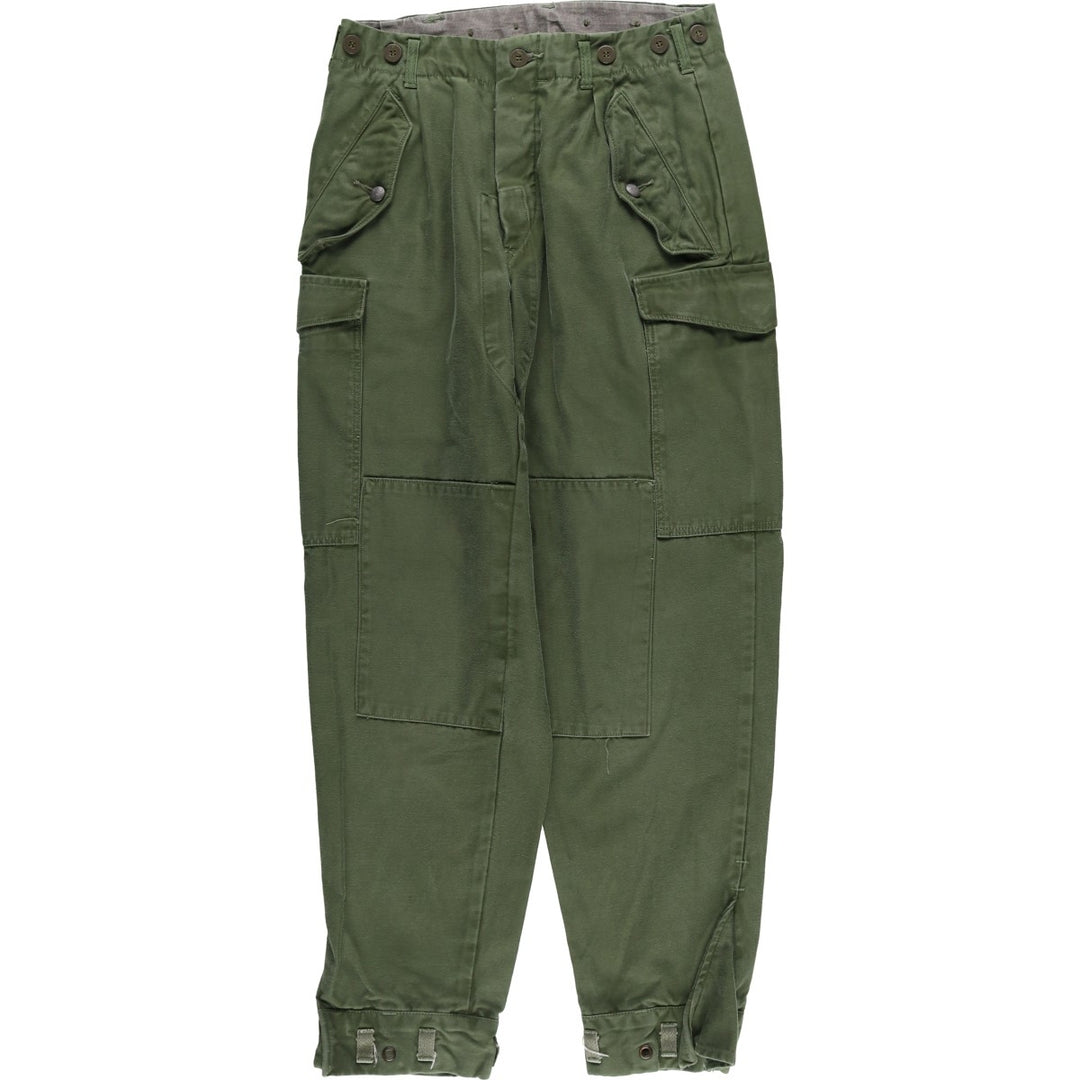 Swedish Military Cargo Pants, Combat Pants, C44, Men's, Size W29 unclear Khaki type Vintage Second Hand