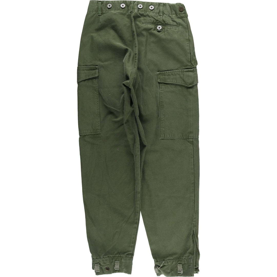 Swedish Military Cargo Pants, Combat Pants, C44, Men's, Size W29 unclear Khaki type Vintage Second Hand