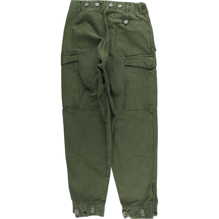 Swedish Military Cargo Pants, Combat Pants, C44, Men's, Size W29 unclear Khaki type Vintage Second Hand