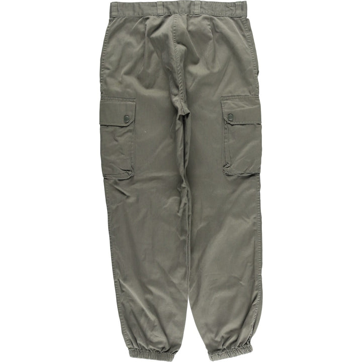 1990'S French Army HBT Herringbone Twill Military Cargo Pants, Size 84L, Men's, W32 (Vintage) unclear Khaki type Vintage Second Hand