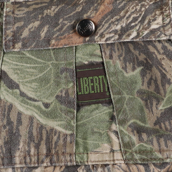 90'S Vintage LIBERTY Realtree Camo Overalls, Men's Size W39 cotton Khaki type Vintage Second Hand