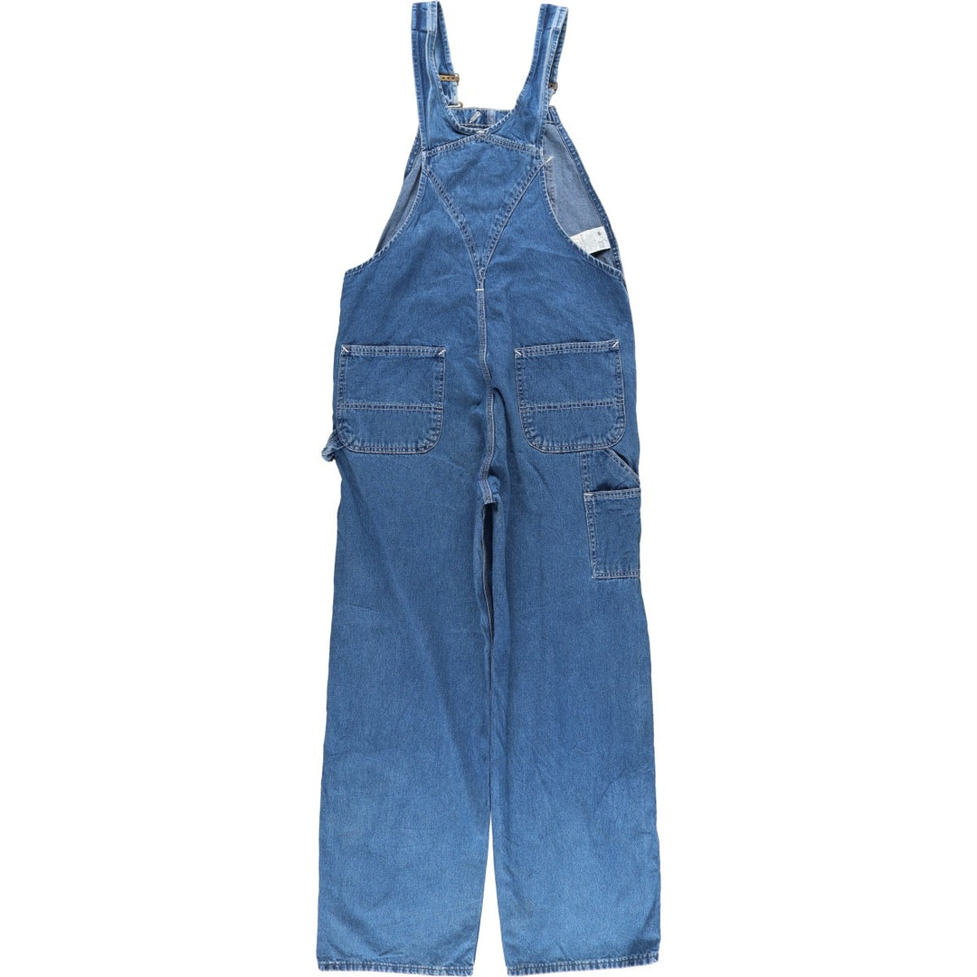 80s-90'S Carhartt denim overalls, made in the USA, men's size W36 cotton blue type Vintage Second Hand