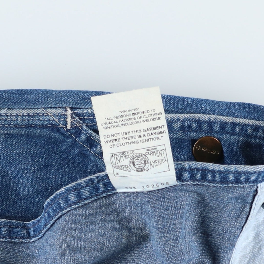 80s-90'S Carhartt denim overalls, made in the USA, men's size W36 cotton blue type Vintage Second Hand