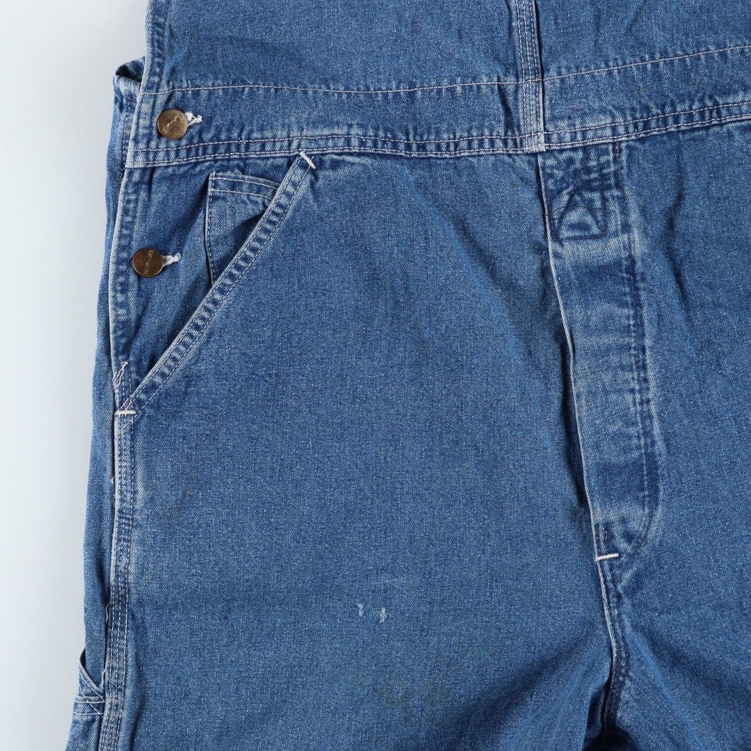 80s-90'S Carhartt denim overalls, made in the USA, men's size W36 cotton blue type Vintage Second Hand