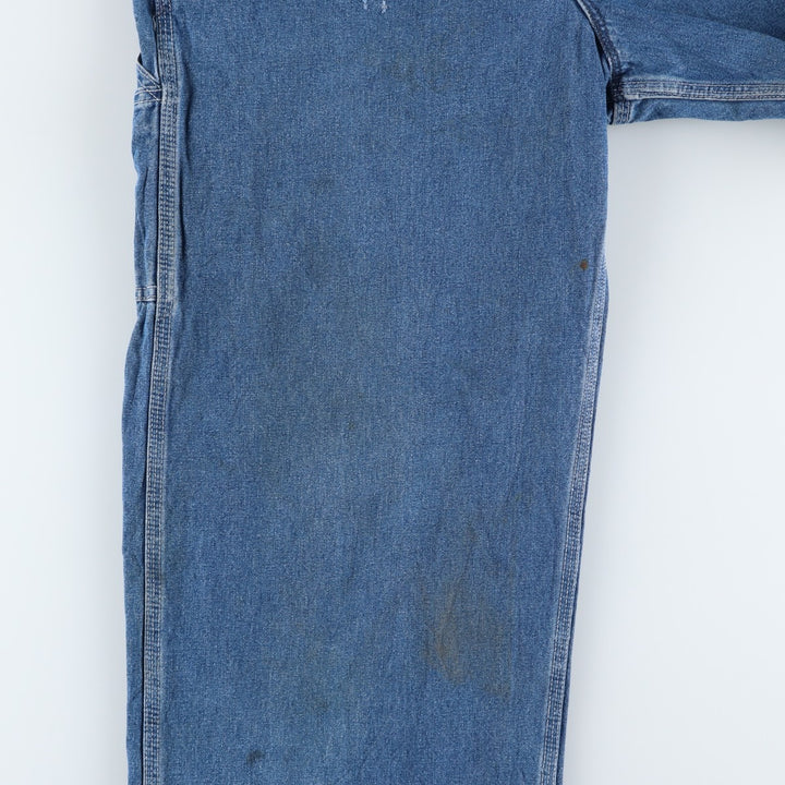80s-90'S Carhartt denim overalls, made in the USA, men's size W36 cotton blue type Vintage Second Hand