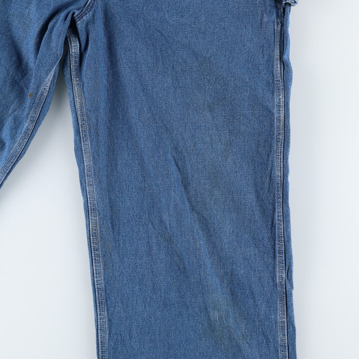 80s-90'S Carhartt denim overalls, made in the USA, men's size W36 cotton blue type Vintage Second Hand