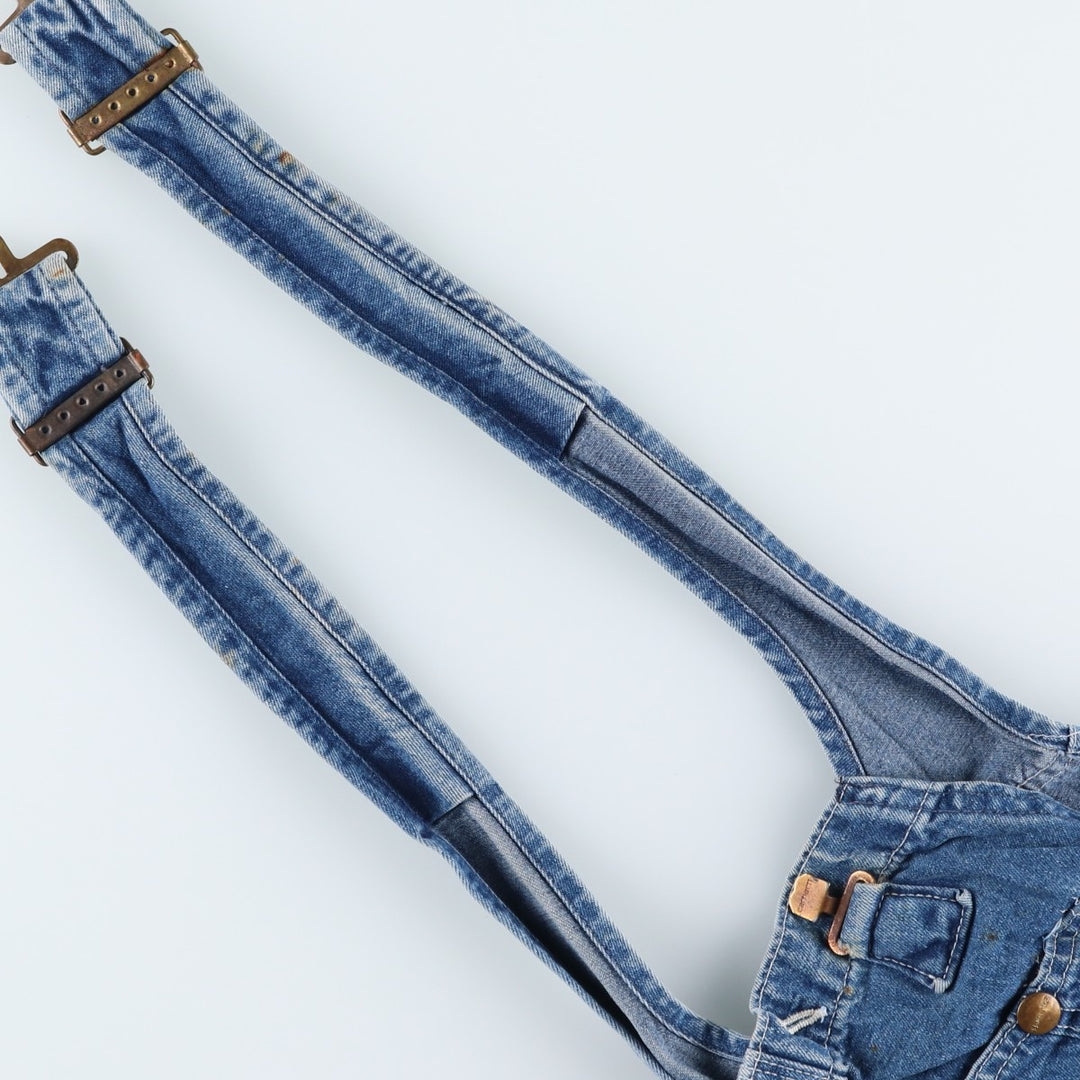 80s-90'S Carhartt denim overalls, made in the USA, men's size W36 cotton blue type Vintage Second Hand