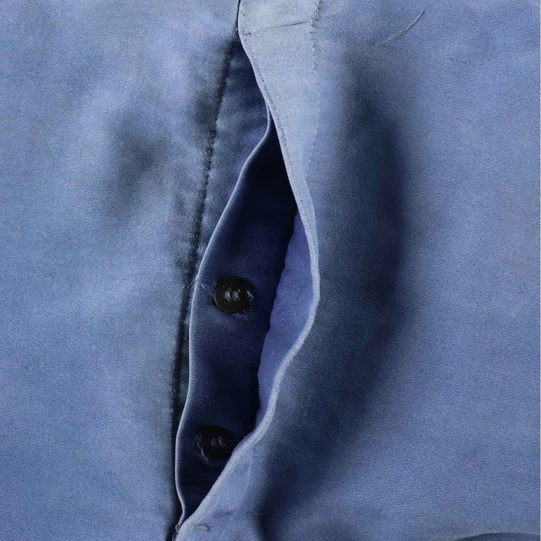 Big size 1950s-1960'S LE POPULAIRE moleskin French workwear/European workwear overalls, men's size W41 (approx.) unclear Blue type light blue Vintage Second Hand