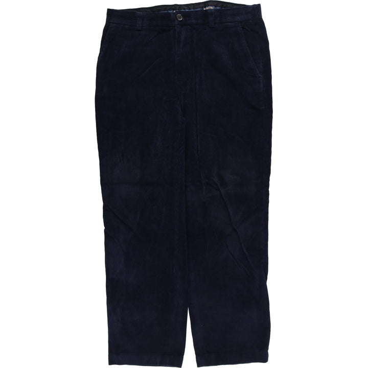 2000'S Brooks Brothers Clark Corduroy Pants, Men's, Size W36 cotton navy blue type Vintage Second Hand