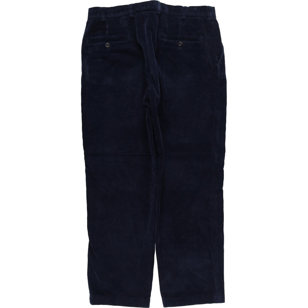 2000'S Brooks Brothers Clark Corduroy Pants, Men's, Size W36 cotton navy blue type Vintage Second Hand