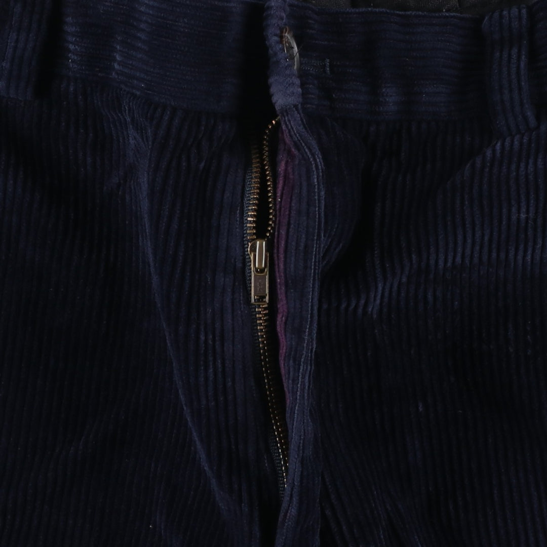 2000'S Brooks Brothers Clark Corduroy Pants, Men's, Size W36 cotton navy blue type Vintage Second Hand