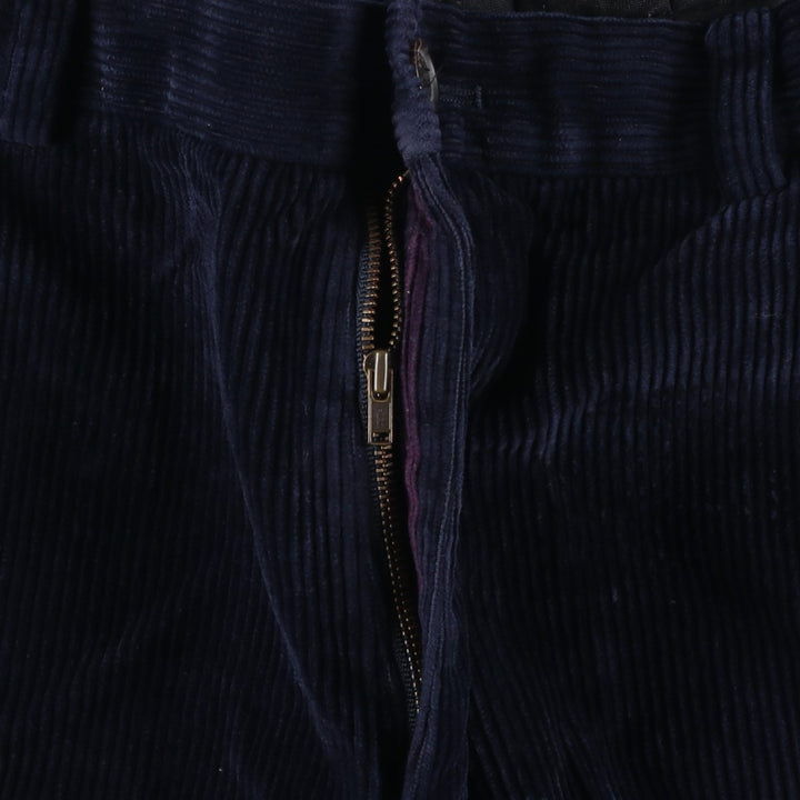 2000'S Brooks Brothers Clark Corduroy Pants, Men's, Size W36 cotton navy blue type Vintage Second Hand