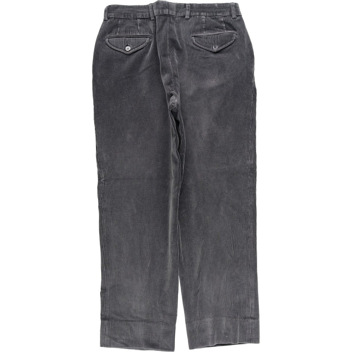 JCTWIDO Two-pleat Wide Rib Corduroy Pants, Men's, Size W34 cotton gray type Vintage Second Hand