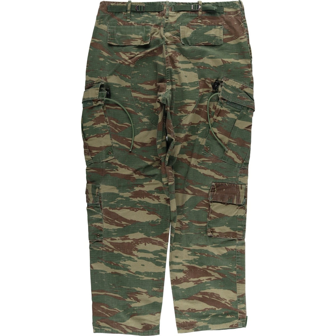 Camouflage Ripstop Military Cargo Pants, Combat Pants, Size M (46), Men's Size W36 unclear Khaki type Vintage Second Hand