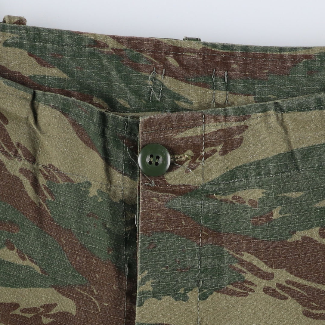 Camouflage Ripstop Military Cargo Pants, Combat Pants, Size M (46), Men's Size W36 unclear Khaki type Vintage Second Hand