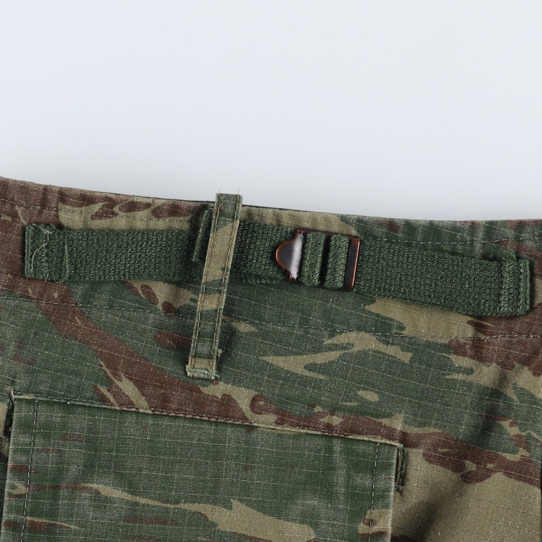 Camouflage Ripstop Military Cargo Pants, Combat Pants, Size M (46), Men's Size W36 unclear Khaki type Vintage Second Hand