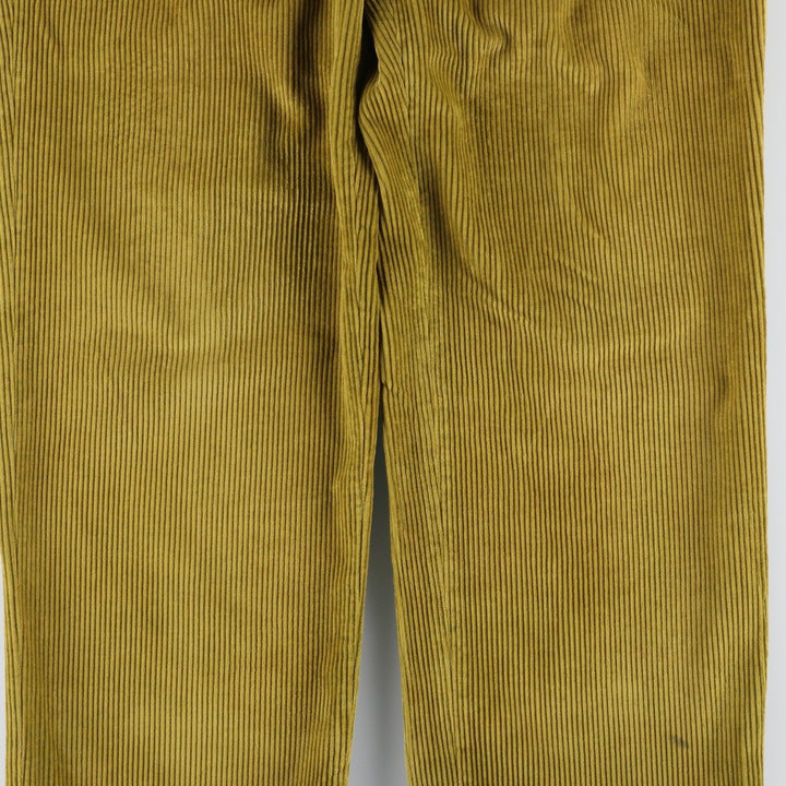 Burberry's London corduroy pants, made in Italy, men's size W34 cotton green type yellow green Vintage Second Hand