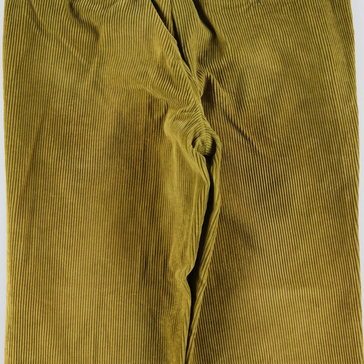 Burberry's London corduroy pants, made in Italy, men's size W34 cotton green type yellow green Vintage Second Hand