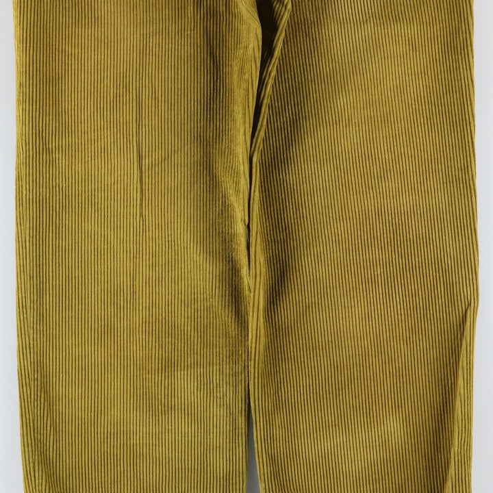 Burberry's London corduroy pants, made in Italy, men's size W34 cotton green type yellow green Vintage Second Hand