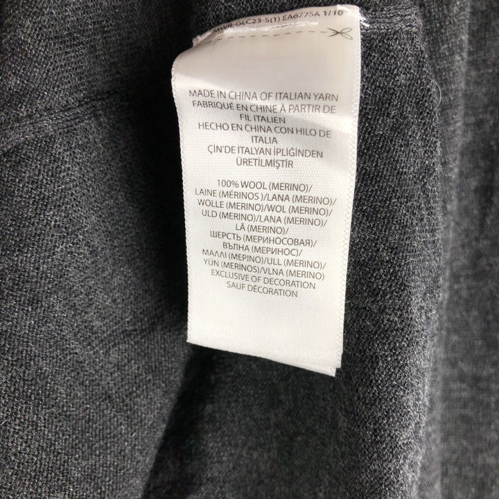 Ralph Lauren POLO RALPH LAUREN V-neck merino wool knit sweater, men's size L Merino wool gray type Vintage Second Hand