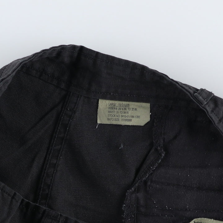 TRU-SPEC Ripstop Military Cargo Pants, Large-Regular, Men's Size L (civilian product) polyester black type Vintage Second Hand
